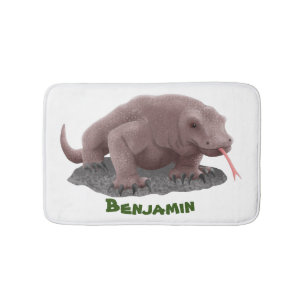 Tapete De Banheiro Ilustração do dragão Komodo