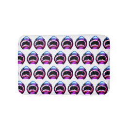 Tapete De Banheiro Ilustração Púrpura Cor de Água do Tubarão