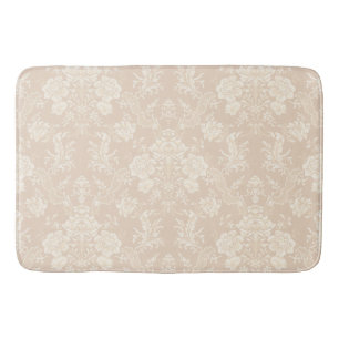 Tapete De Banheiro Imagem Romântica Chic Floral Damask-Cream