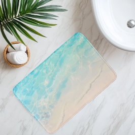 Tapete De Banheiro Imitação da areia da praia sob estilo de animação 