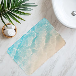 Tapete De Banheiro Imitação da areia da praia sob estilo de animação 