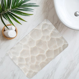 Tapete De Banheiro Imitação Da Areia Praia Sob Água Limpa