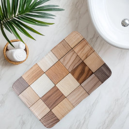 Tapete De Banheiro Imitação de Azulejo de madeira