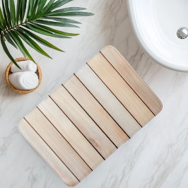 Tapete De Banheiro Imitação do Slat de Madeira