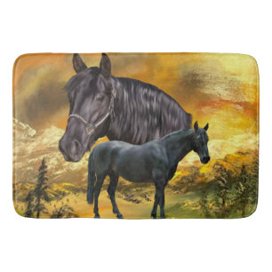 Tapete De Banheiro Impressão andaluz do cavalo