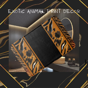 Tapete De Banheiro Impressão Animal com faixas de Tigre
