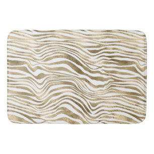 Tapete De Banheiro Impressão bonito de Zebra Branca