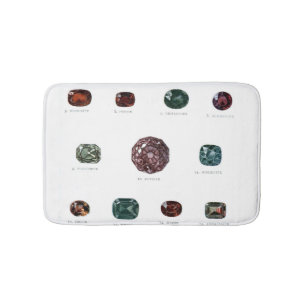 Tapete De Banheiro Impressão de cristal do diamante das gemas de
