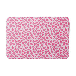 Tapete De Banheiro Impressão de Leopardo Rosa Trendente