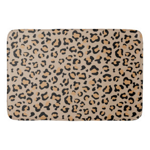Tapete De Banheiro Impressão Leopardo, Manchas Leopardo, Leopardo Cas