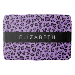 Tapete De Banheiro Impressão Leopardo, Manchas, Leopardo Roxo, Seu No