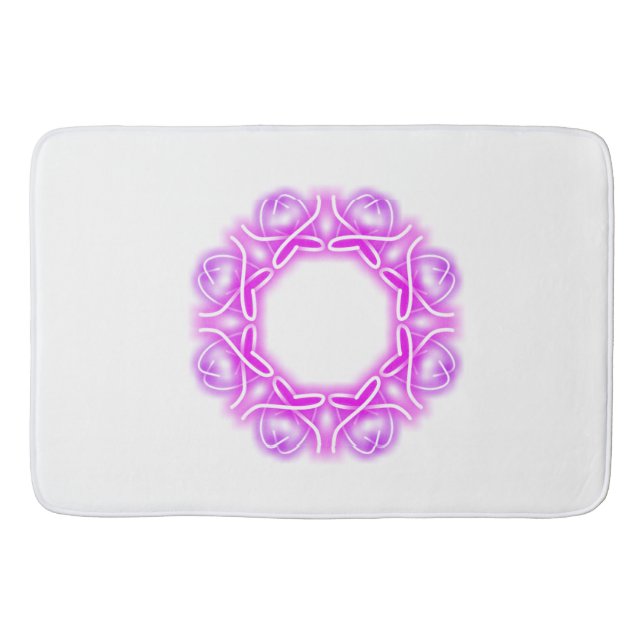 Tapete De Banheiro Impressões de Caleidoscópio  (Frente)