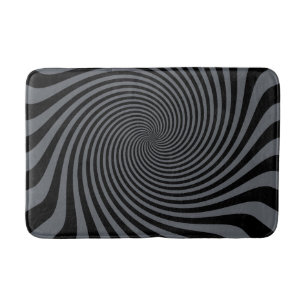 Tapete De Banheiro Incrível Design de espiral de carvão preto Persona