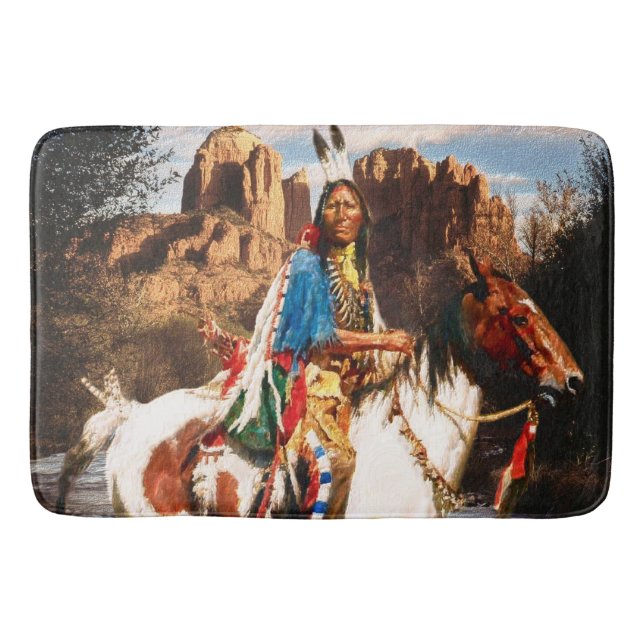 Tapete De Banheiro Índio 1A Bath Mats (Frente)