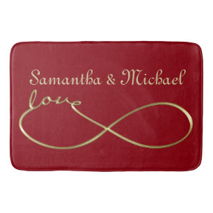 Tapete De Banheiro Infinity Love Lemniscate gold + o seu traseiro.