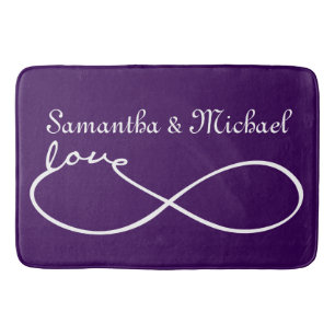 Tapete De Banheiro Infinity Love Lemniscate White + seu traseiro.