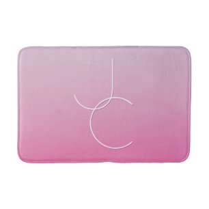 Tapete De Banheiro Iniciais Sobrepostos Modernos 2 Mouse rosa