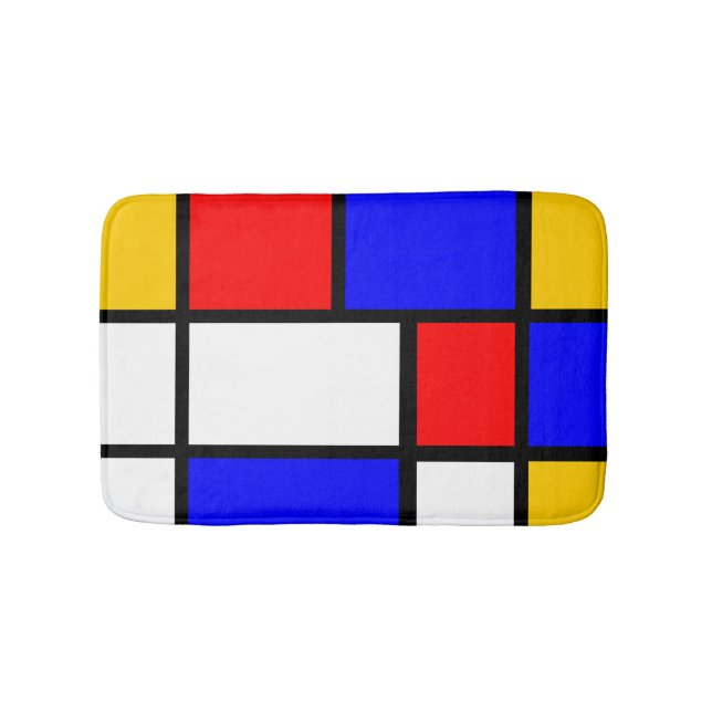 Tapete De Banheiro Inspiração Mondrian (frente)