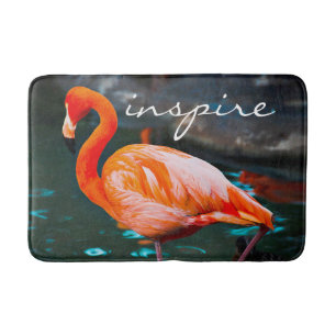 Tapete De Banheiro "Inspirar" Cotação Foto Flamingo Cor-de-rosa-lar