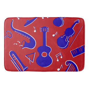 Tapete De Banheiro Instrumentos Musicais