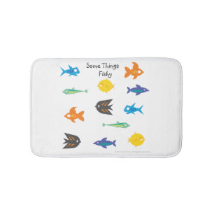 Tapete De Banheiro Ir Fish_Algumas Coisas Espécies Fishy_exclusiva