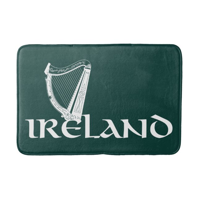 Tapete De Banheiro Ireland Harp Design, Irish Harp (Frente)