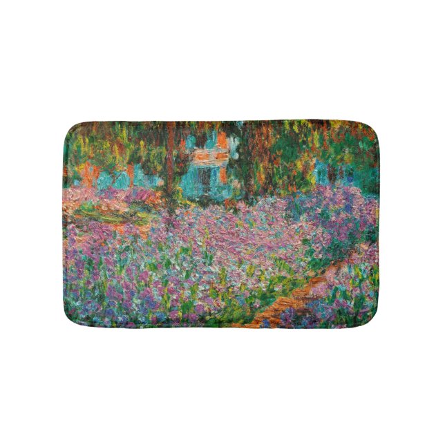 Tapete De Banheiro Íris Jardim Monet Giverny flores (frente)