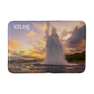 Tapete De Banheiro Islândia Geyser