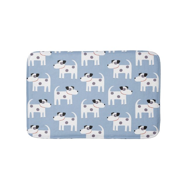 Tapete De Banheiro Jack Russell Parson Terrier Dog Patterno (frente)