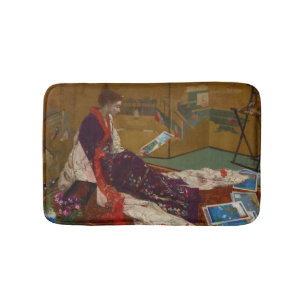 Tapete De Banheiro James Whistler - Caprice in Purple e Dourado