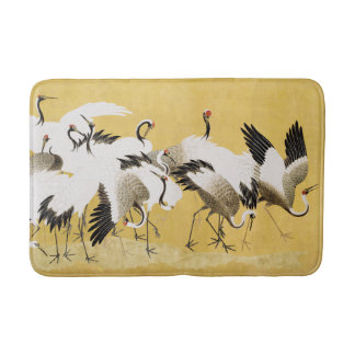 Tapete De Banheiro Japanese Cranes Vintage Bird Classic