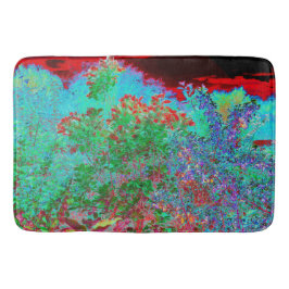 Tapete De Banheiro Jardim Abstrato Colorido com Crimson Sunset