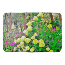 Tapete De Banheiro Jardim de Hydrangea do Chartreuse Green Limelight