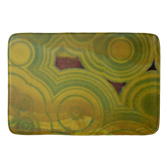 Tapete De Banheiro Jasper Oceano com Manchas Amarelas (Frente)