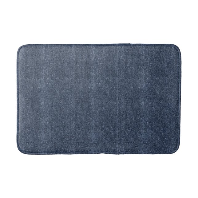 Tapete De Banheiro Jeans Azul de Ganga Falsa (Frente)