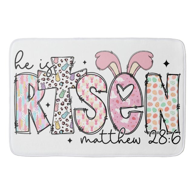 Tapete De Banheiro Jesus Cristo Páscoa Jesus homens cristãos, mulhere (Frente)