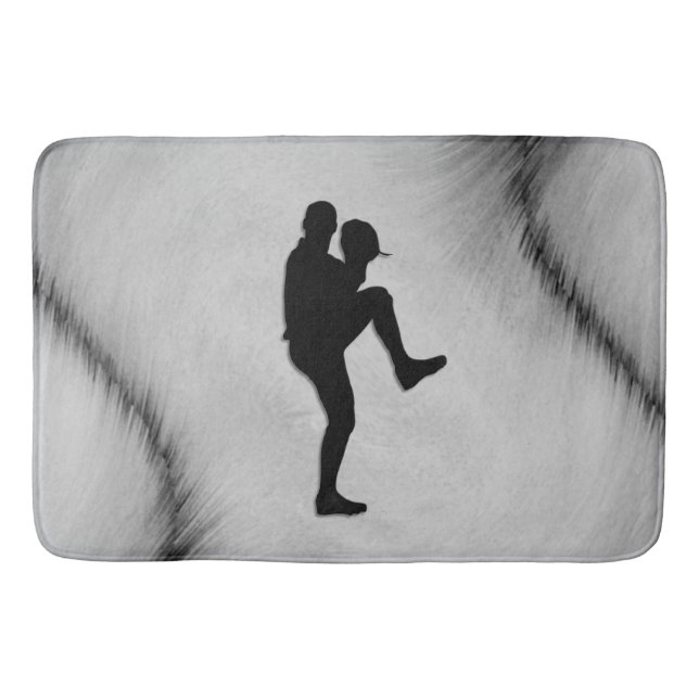 Tapete De Banheiro Jogador de Baseball Pitcher Winduz (Frente)