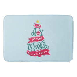 Tapete De Banheiro Joy para a tipografia das citações de Natal do Mun