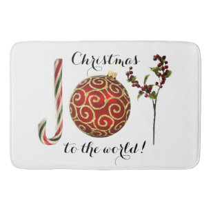 Tapete De Banheiro Joy word art candi ornamento e sagrado
