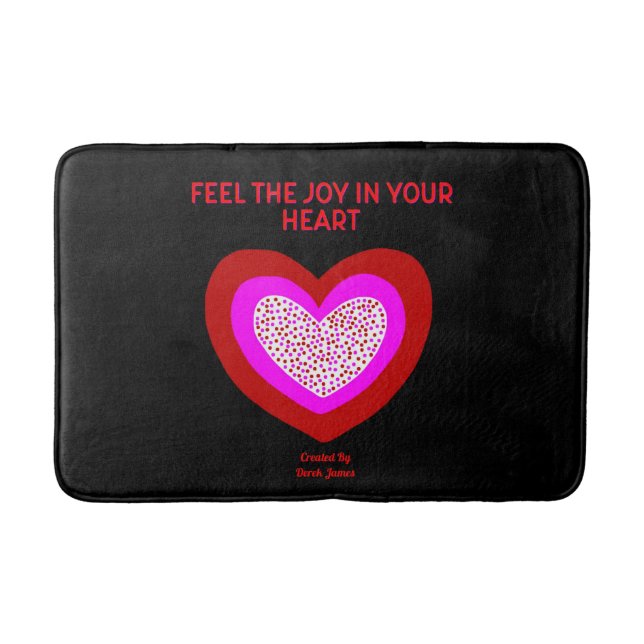 Tapete De Banheiro Joyful Heart Medium Bath Mat (Frente)