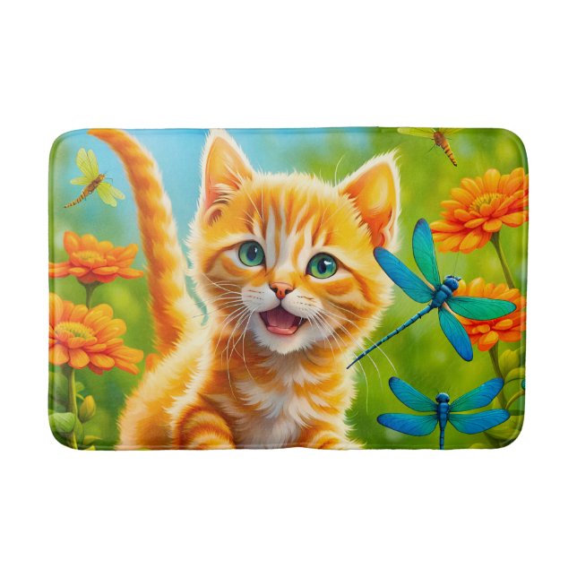 Tapete De Banheiro Joyous Kitten (Frente)