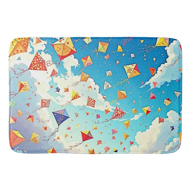 Tapete De Banheiro Joythias Kites Alto (Frente)