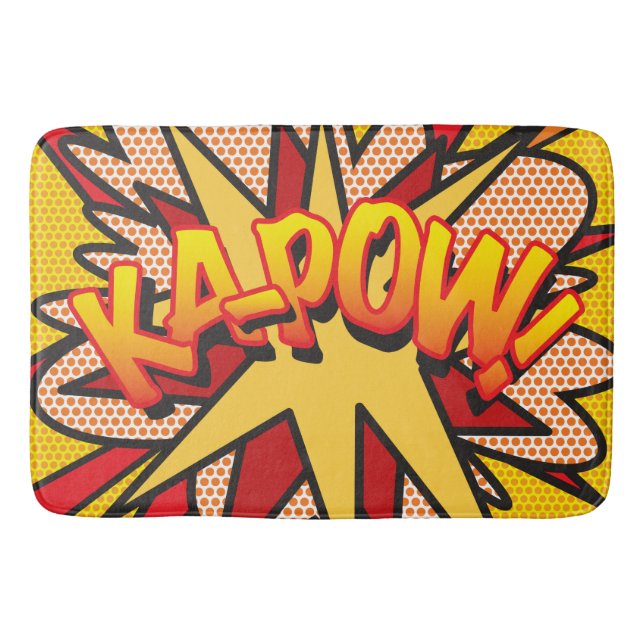 Tapete De Banheiro KA-POW Retro Comic Book Pop Art (Frente)