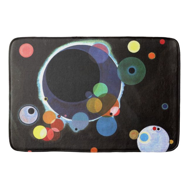 Tapete De Banheiro Kandinsky - Several Circles, famous abstract art (Frente)