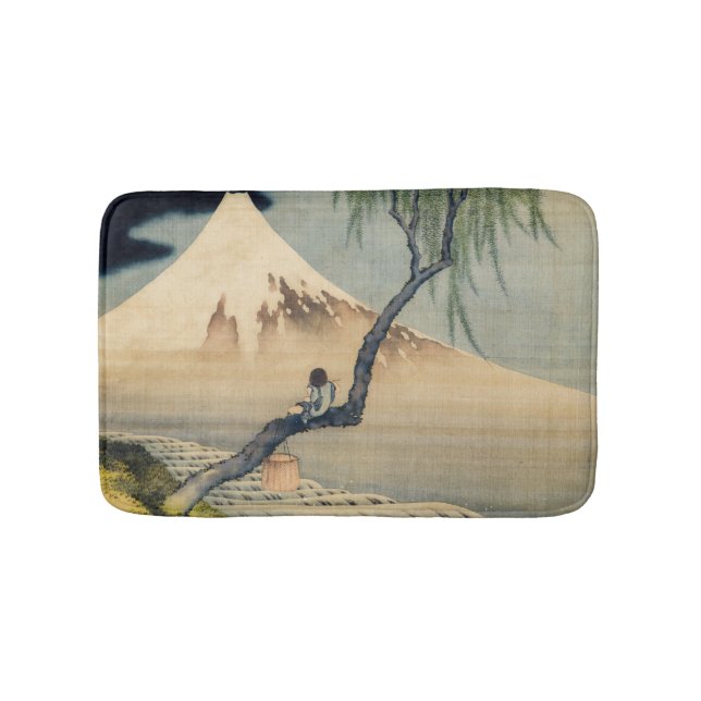 Tapete De Banheiro Katsushika Hokusai - Menino Vivendo o Monte Fuji (frente)