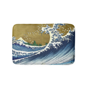 Tapete De Banheiro Katsushika Hokusai - Onda Grande Colorida