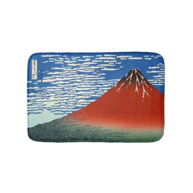 Tapete De Banheiro Katsushika Hokusai - Vento fino, Bom dia (frente)