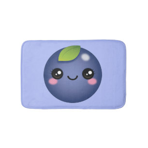 Tapete De Banheiro Kawaii Blueberry Bath Mat