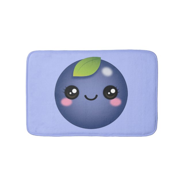 Tapete De Banheiro Kawaii Blueberry Bath Mat (frente)