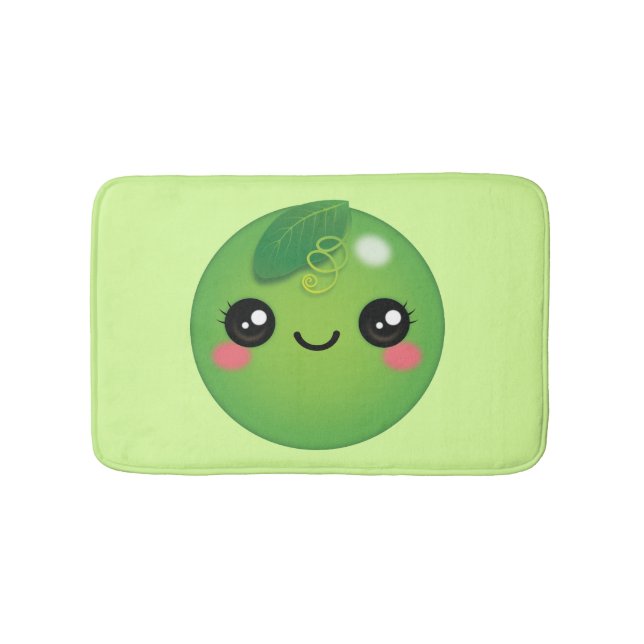 Tapete De Banheiro Kawaii Pea Bath Mat (frente)